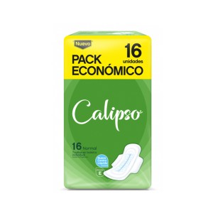 CALIPSO TOALLITA NORMAL C/ALA x 16u